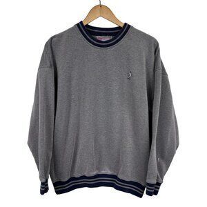 Vintage Slazenger Cricket Pullover Grey Sweatshirt Size Medium